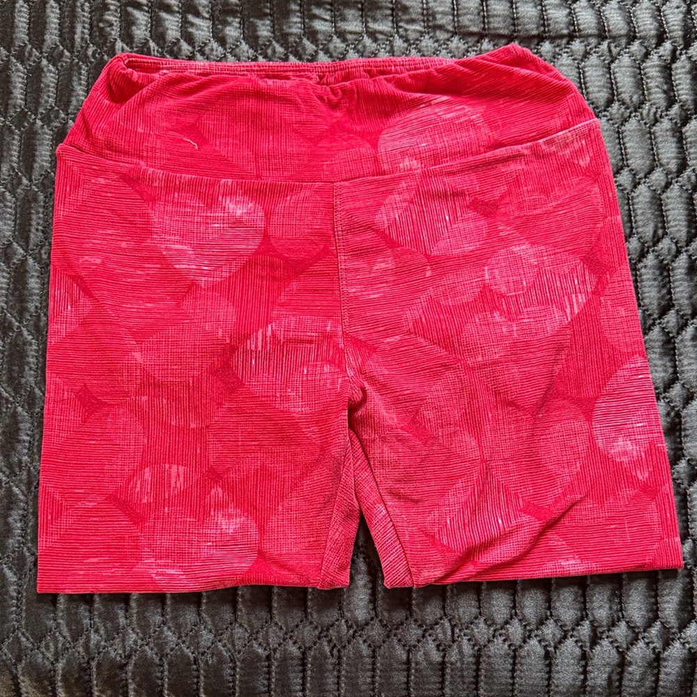 Red Patterned Leggings